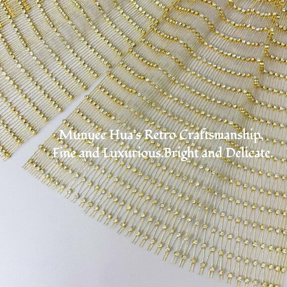 Rhinestone Mesh Headband Elastic Glamour Perfect for Parties Events Wear main image 8